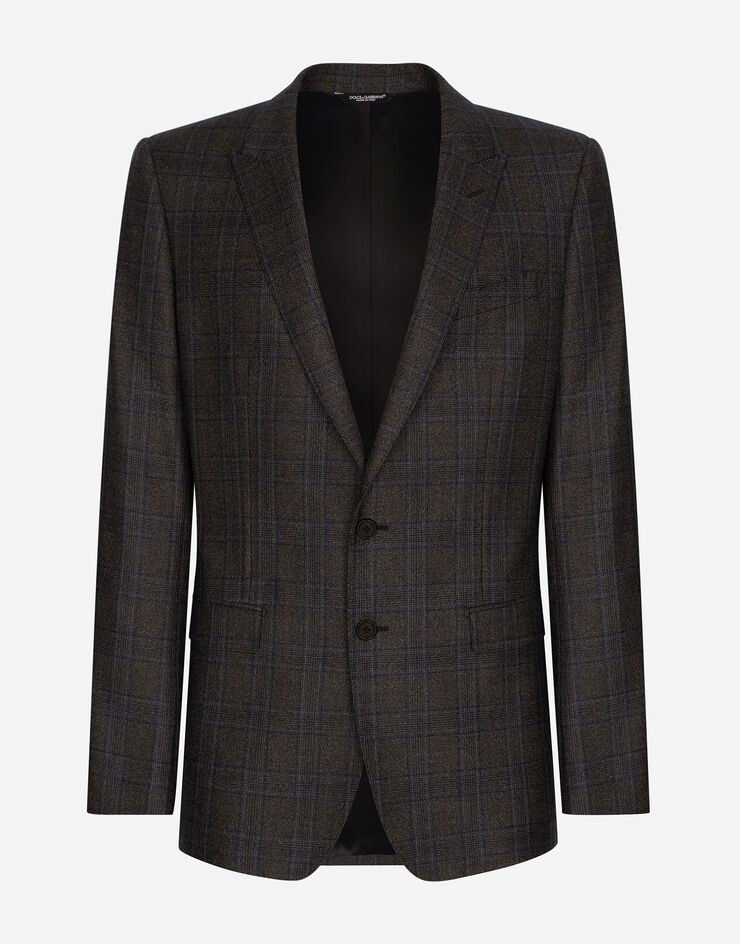 Dolce&Gabbana Chaqueta Martini de botonadura sencilla con motivo Príncipe de Gales Multicolore G2LK0TFQ2KD
