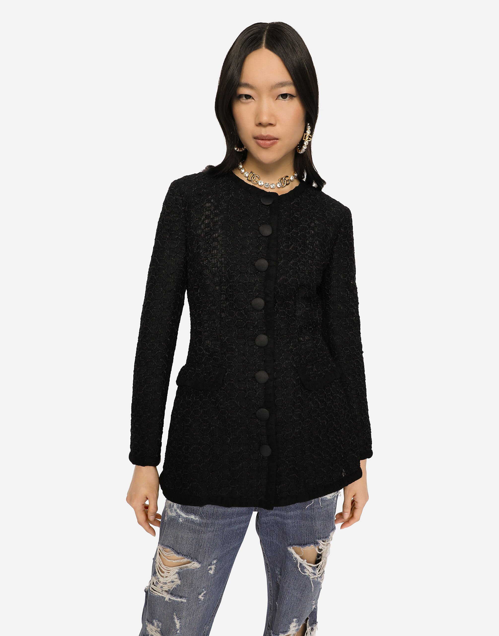 Dolce gabbana tweed jacket cheap