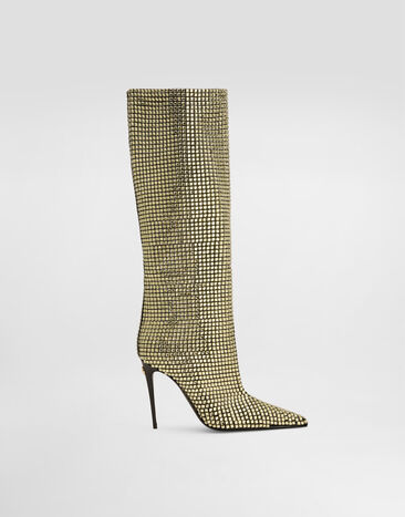 Dolce & Gabbana Calfskin boots Gold CU1161A6A02