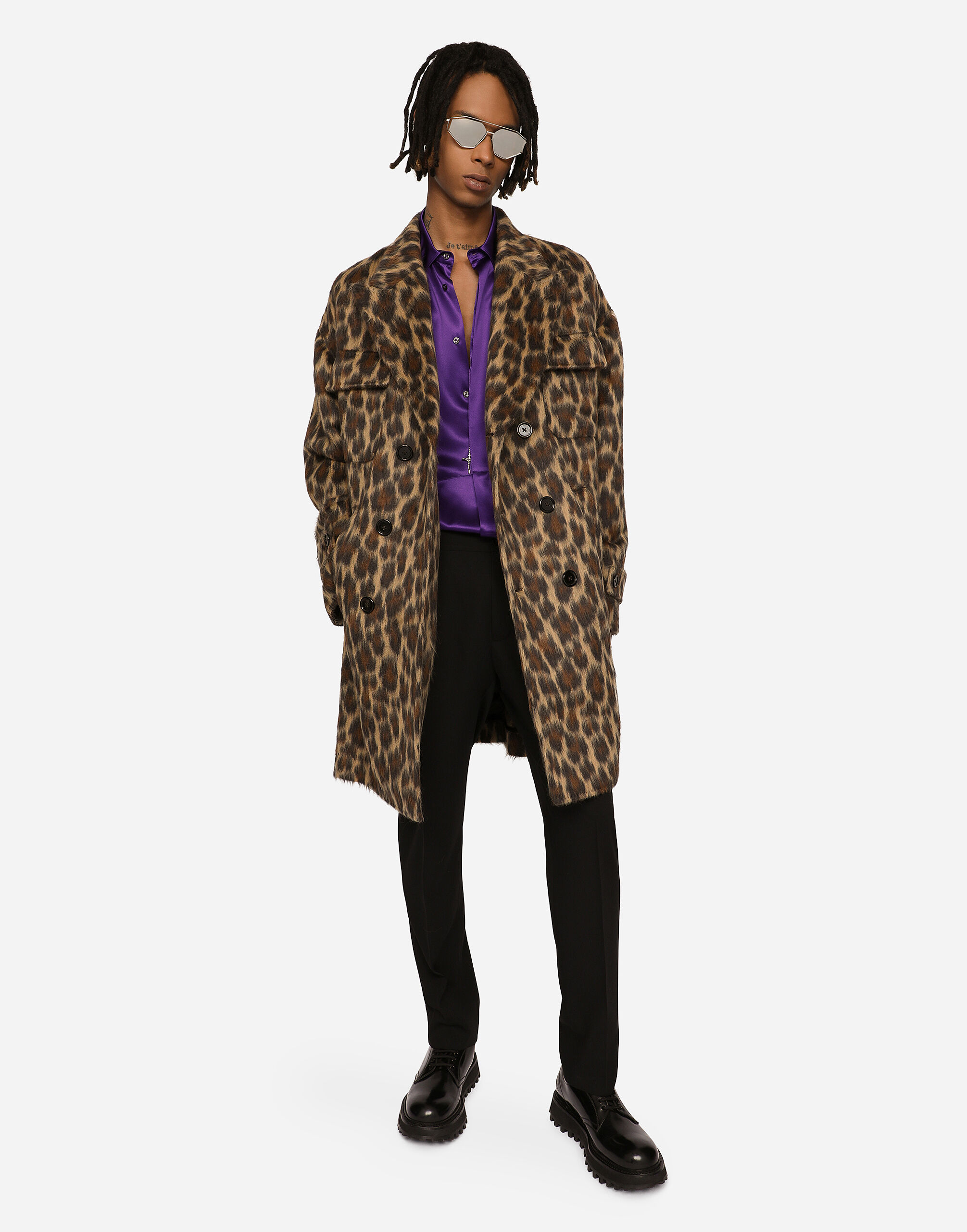 ブラックのメンズ Stretch wool pants | Dolce&Gabbana®