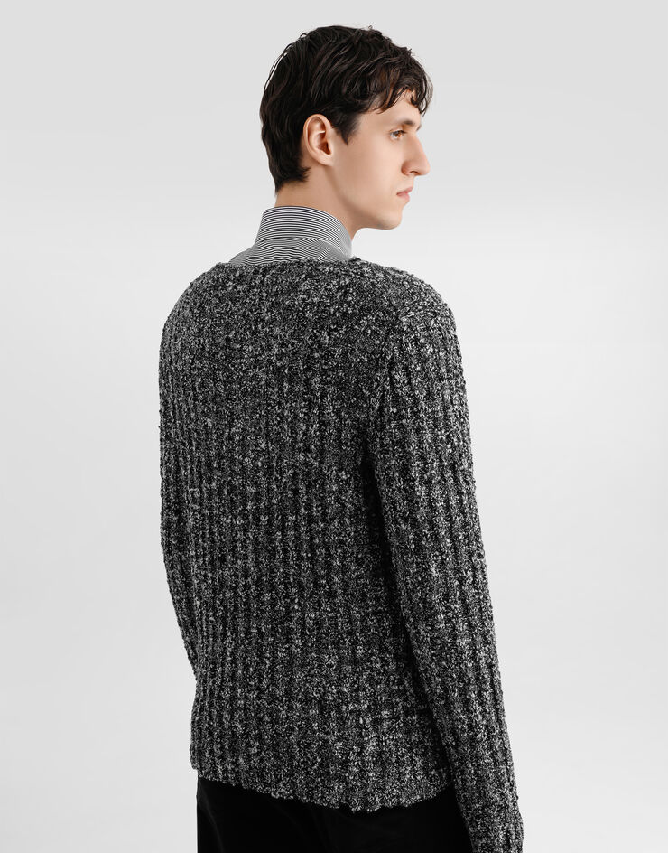 Dolce & Gabbana Crew neck wool pullover Multicolor GXXACTJAM6O