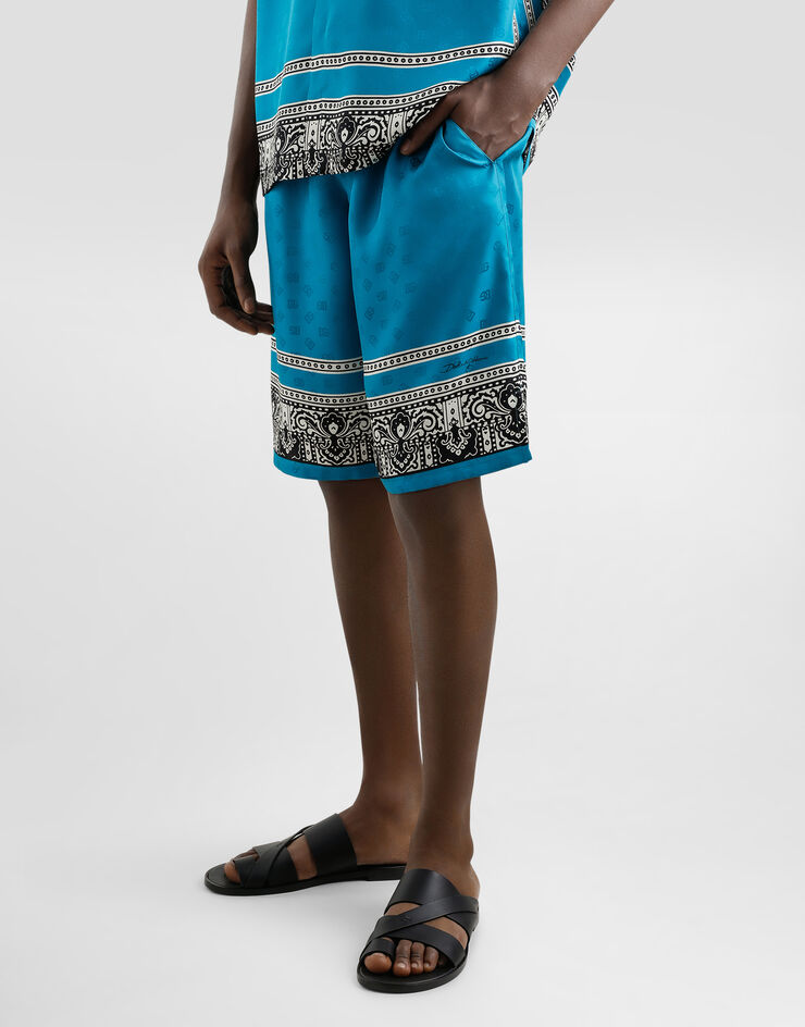 Dolce & Gabbana Bermudas de seda con estampado Bandana Imprima GV37ATHI1VM