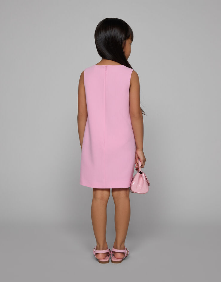 Dolce & Gabbana Miniabito linea ad A in cady Rosa L53DF1G7M4Q