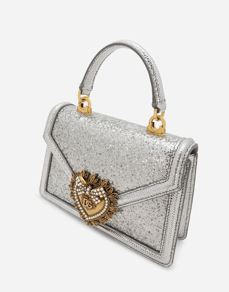 Dolce&Gabbana Small Devotion top-handle bag Silver BB6711AN586