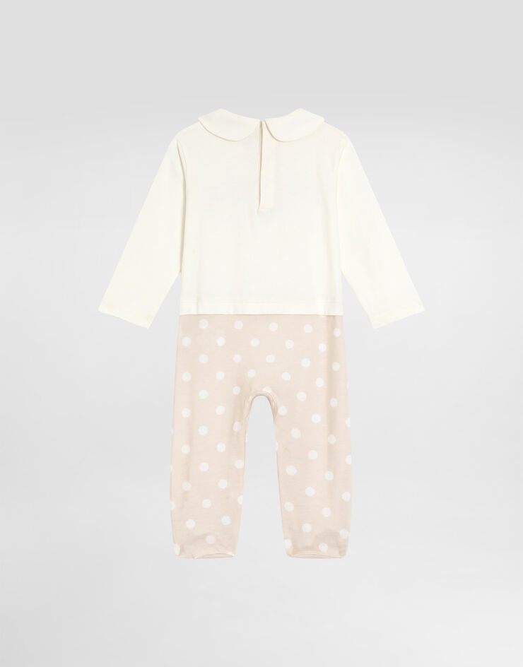 Dolce & Gabbana 3-piece gift set in polka dotJerseywith Dolce&Gabbana print Multicolor L1JO7ZG7PJF