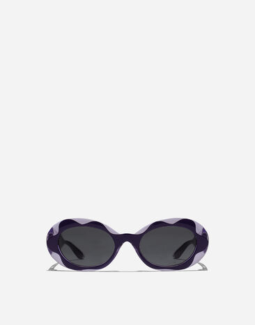 Dolce & Gabbana Sonnenbrille Flower Power Violett VG600KVN587