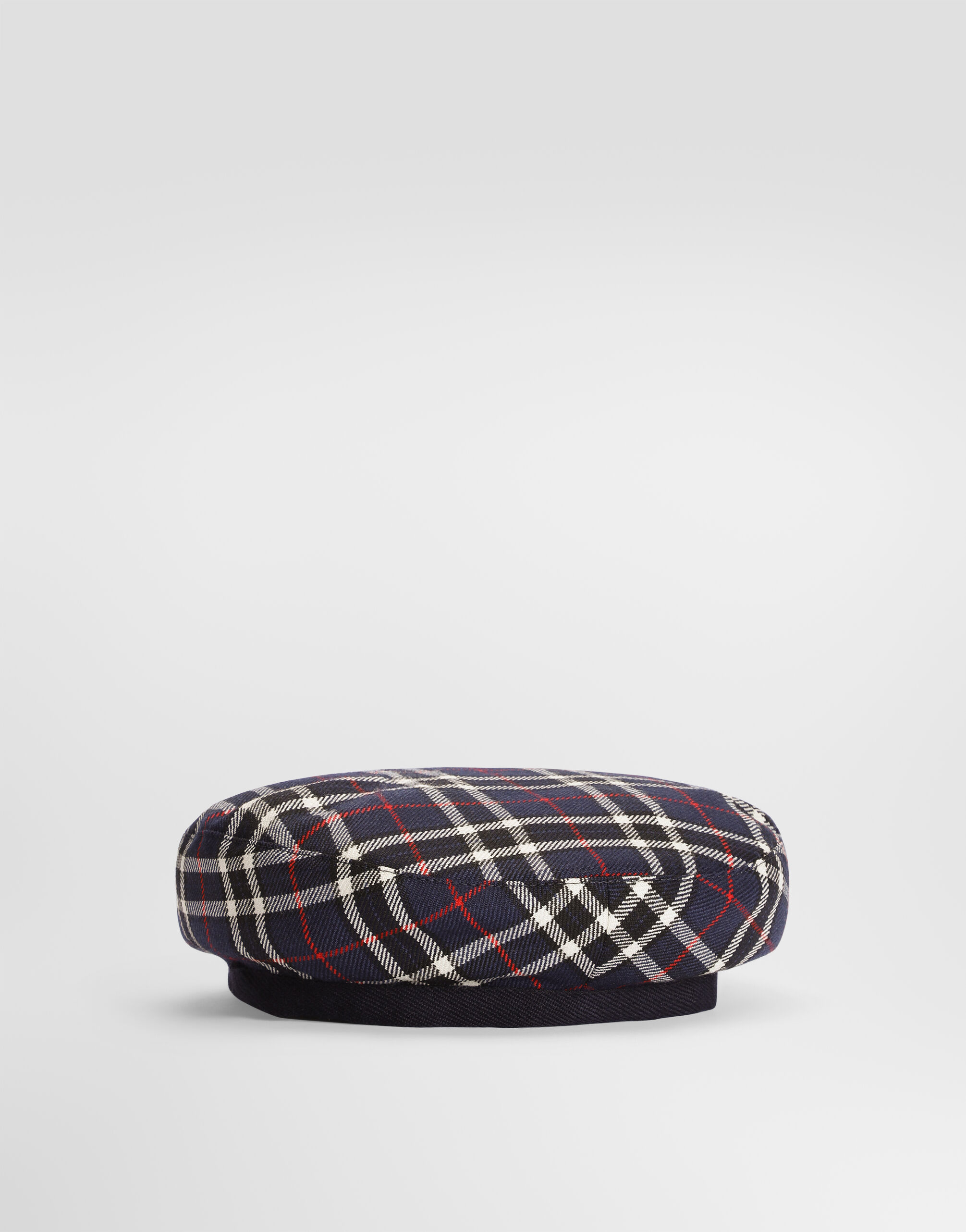 Tartan beret with applications in for Girls | Dolce&Gabbana® US
