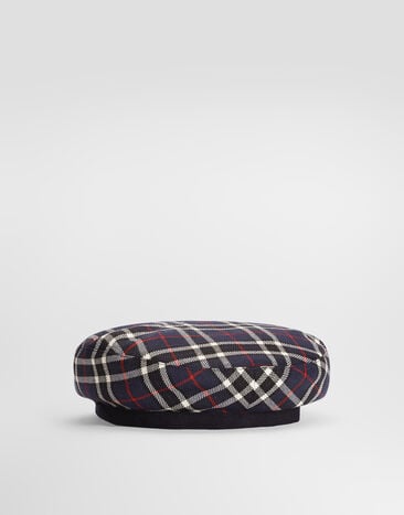 Dolce & Gabbana Tartan beret with applications  LB5H43FQ2N0