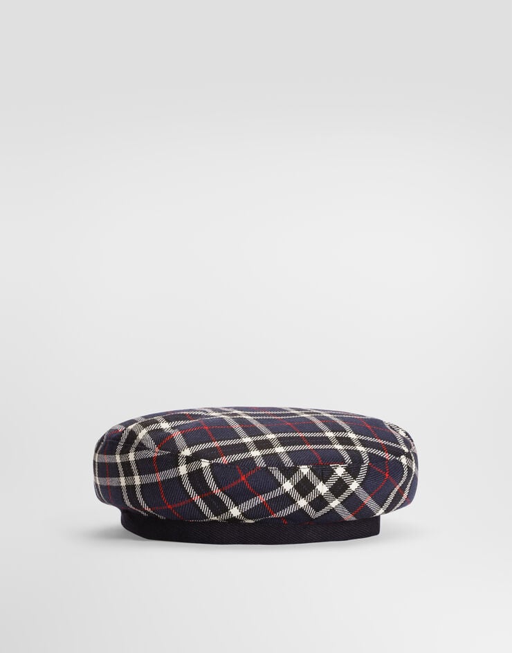 Dolce & Gabbana Tartan beret with applications Dolce & Gabbana Tartan beret with applications LB5H43FQ2N0