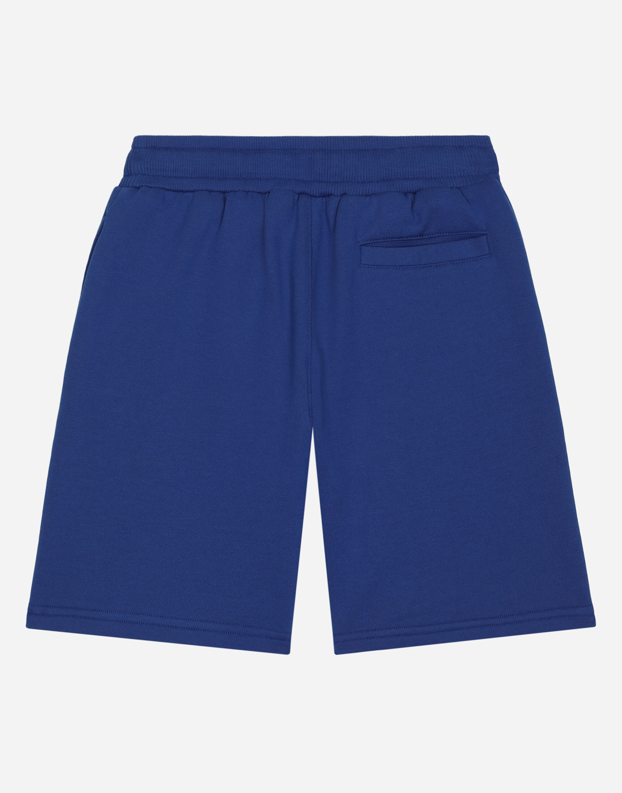 Jersey jogging shorts with logo tag in Blue for for Boys