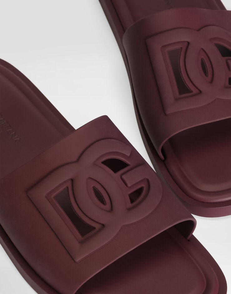 Dolce & Gabbana Rubber beachwear slides Dolce & Gabbana Rubber beachwear slides Bordeaux CS2215AN994