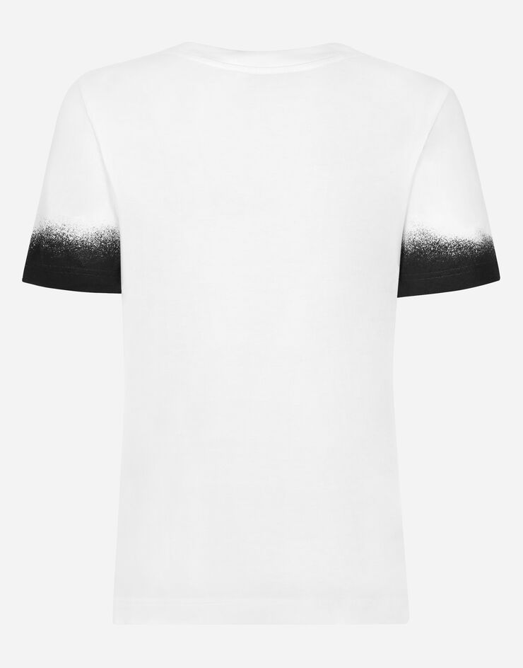 Dolce & Gabbana T-SHIRT M/CORTA GIRO Weiss F8N08TG7F1E