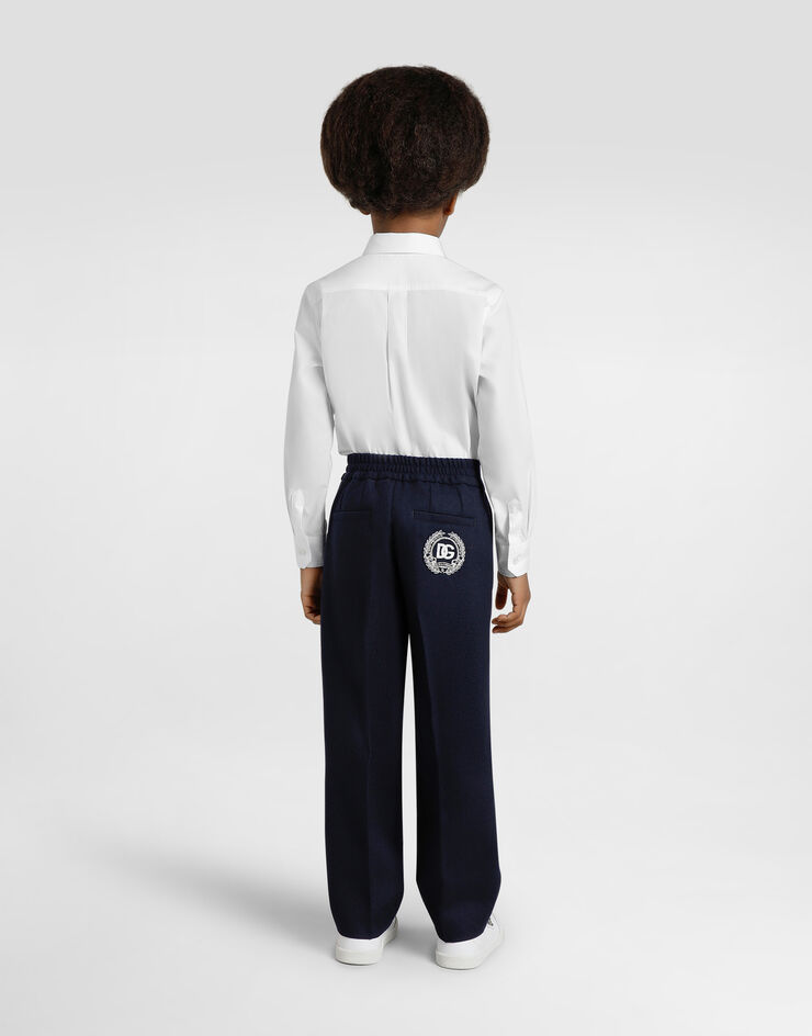 Dolce & Gabbana Wool canvas trousers Blue L44P92FU28G