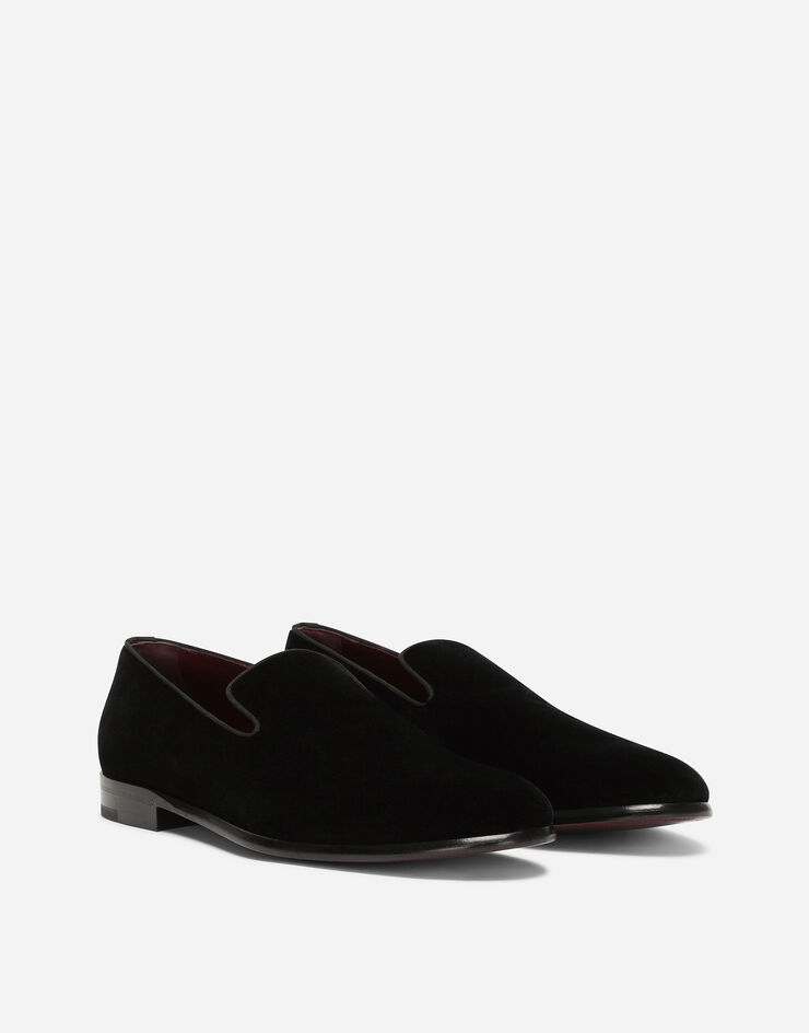 Dolce & Gabbana Velvet slippers BLACK A50396A6808