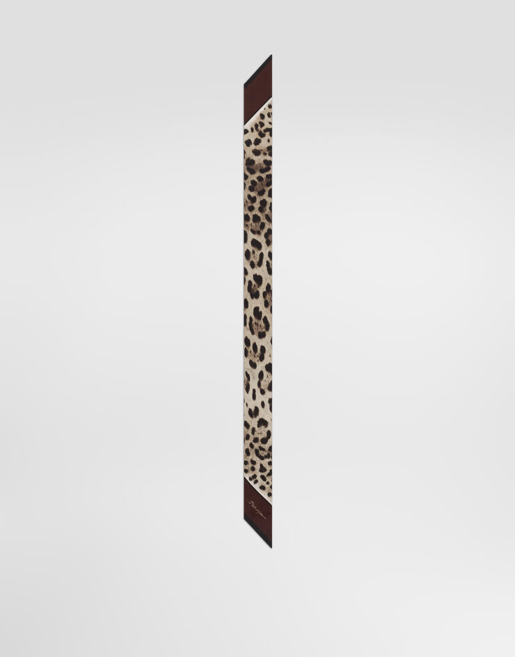 Dolce & Gabbana Leo-print silk twill bandeau Dolce & Gabbana Leo-print silk twill bandeau Brown FS215AGDCTT