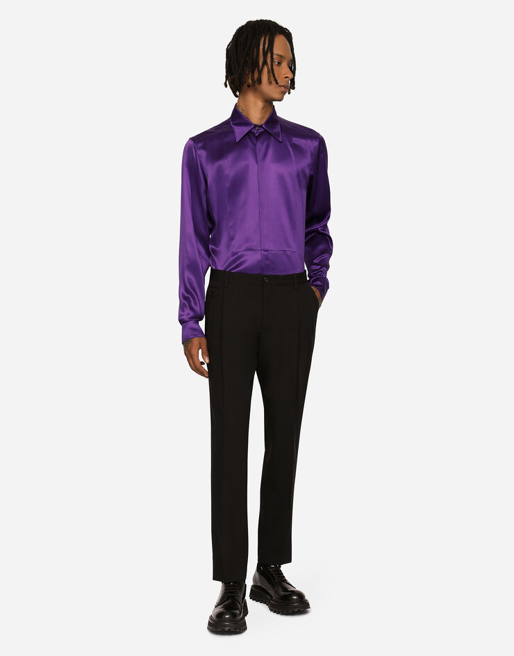 Dolce & Gabbana Stretch wool pants Dolce & Gabbana Stretch wool pants Nero GY6UETFU2KF