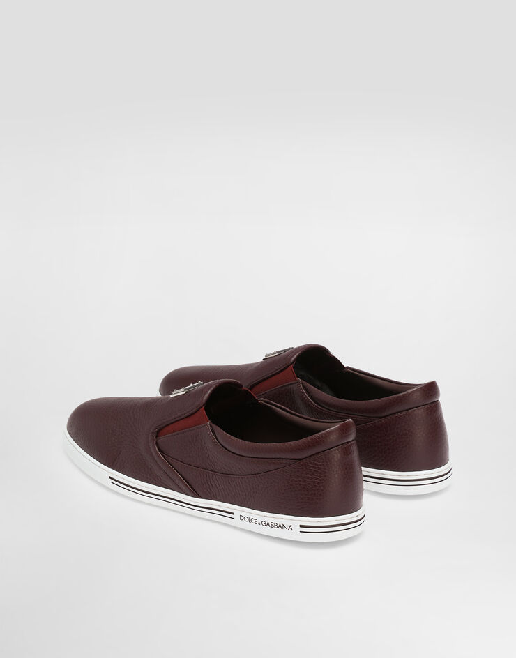 Dolce & Gabbana Saint Tropez deerskin sneakers Bordeaux CS2321A8034
