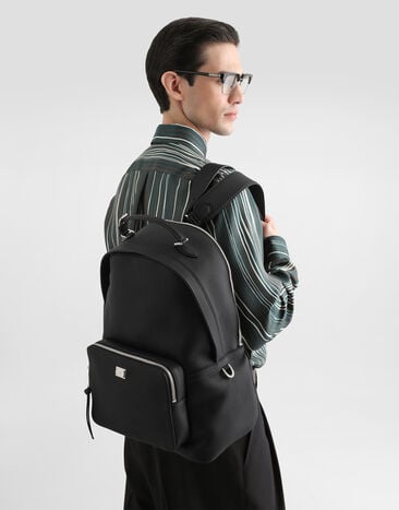 Dolce & Gabbana Vittoria calfskin backpack Black BM2727A0370