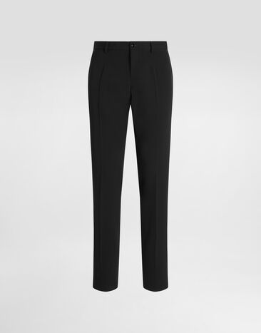 Dolce & Gabbana Tailored stretch twill pants Black GY7BMTFUBBQ