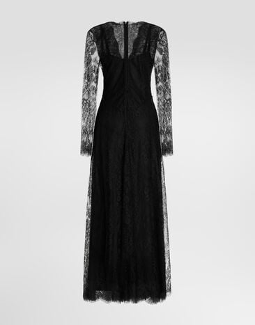 Dolce & Gabbana Chantilly lace dress Dolce & Gabbana Chantilly lace dress Black F612XTFLSM0