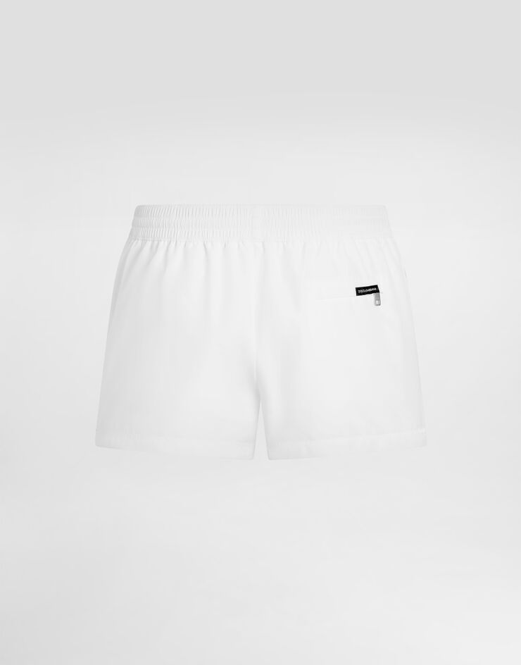 Dolce & Gabbana Canvas swim boxer shorts White M4F55TON0CZ