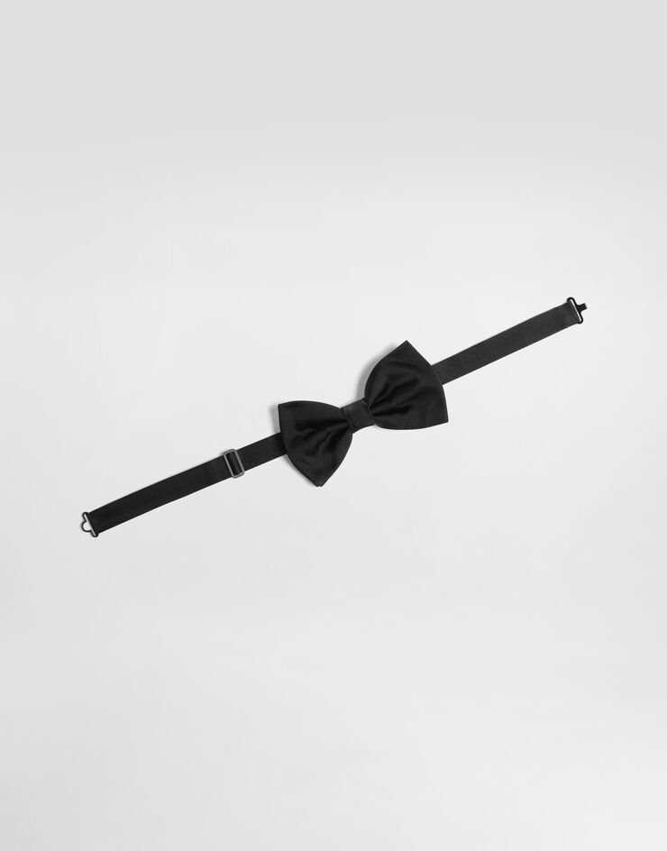 Dolce & Gabbana Silk bow tie Black GR053EGK062