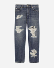 DolceGabbanaSpa 5-pocket ripped denim jeans Multicolor L52F69LDB53