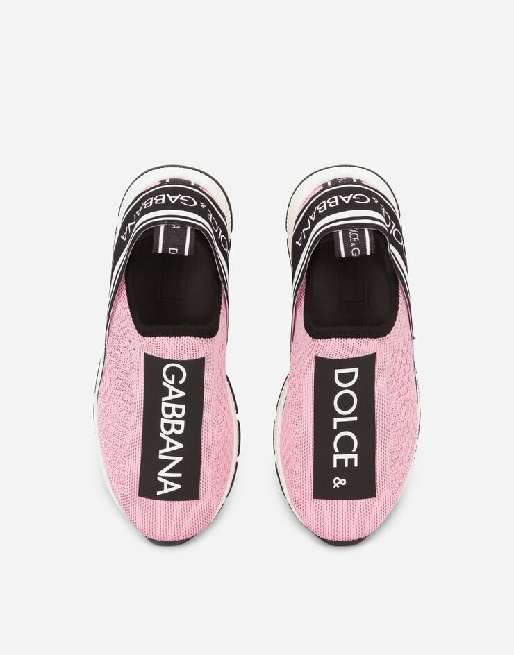 Dolce&Gabbana 로고 테이프 소렌토 슬립온 스니커즈 핑크 D10723AH677