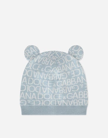 Dolce&Gabbana Strickmütze mit Jacquardlogo und Ohren Mehrfarbig LNKHA3JFMU8