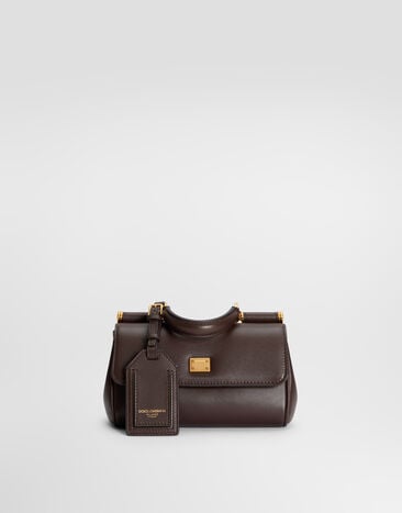 Dolce & Gabbana Mini My Sicily calfskin handbag Brown BB7864B7321