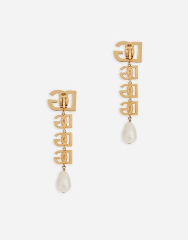 Dolce & Gabbana Clip-on earrings with DG logo Gold WEN6P5W1111