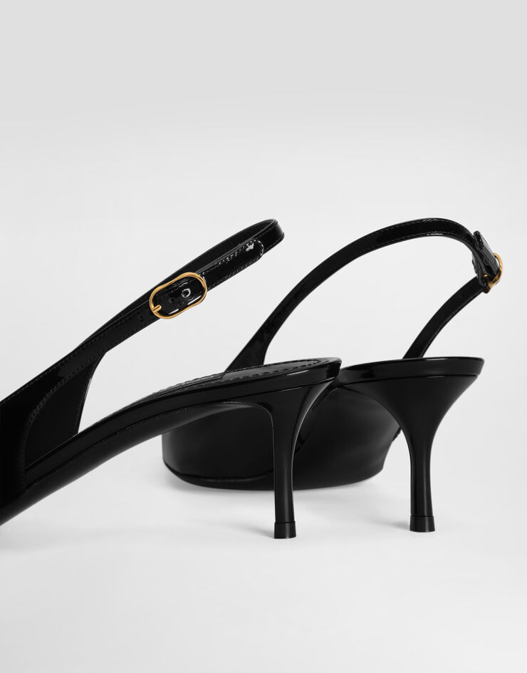 Dolce & Gabbana Patent leather slingback Black CG1062A1471
