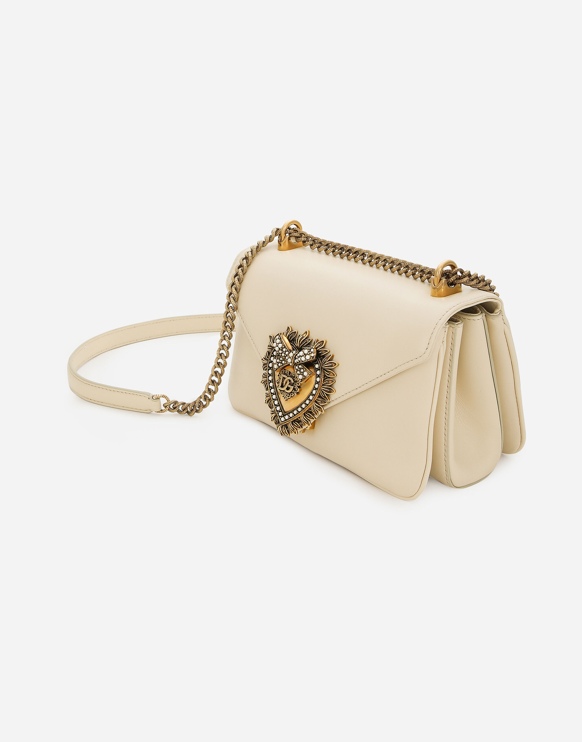 Devotion shoulder bag in Cream for Women Dolce Gabbana
