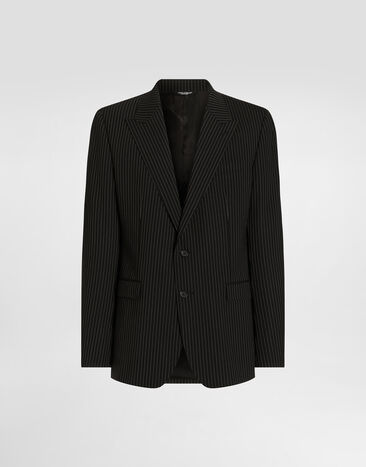 Dolce & Gabbana Martini light single-breasted pinstripe wool jacket  G2UN2TFRBDQ