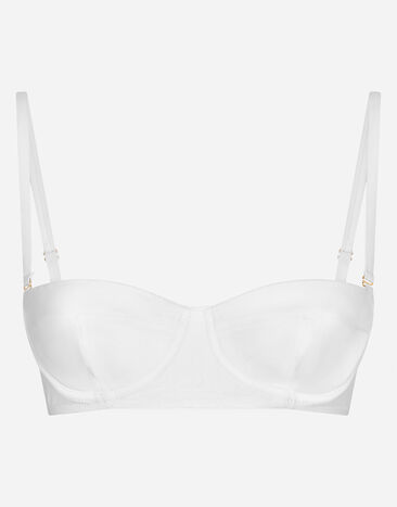 Dolce & Gabbana Der Balconette-BH aus hochwertigem Sensitive-Material in strahlendem Weiß schmeichelt der femininen Silhouette einer jeden Frau: WEISS O1A16JFUGA2