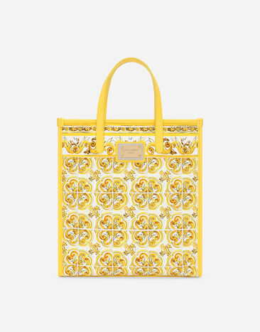 Dolce & Gabbana حقيبة تسوق متوسطة أصفر BB2274AP026