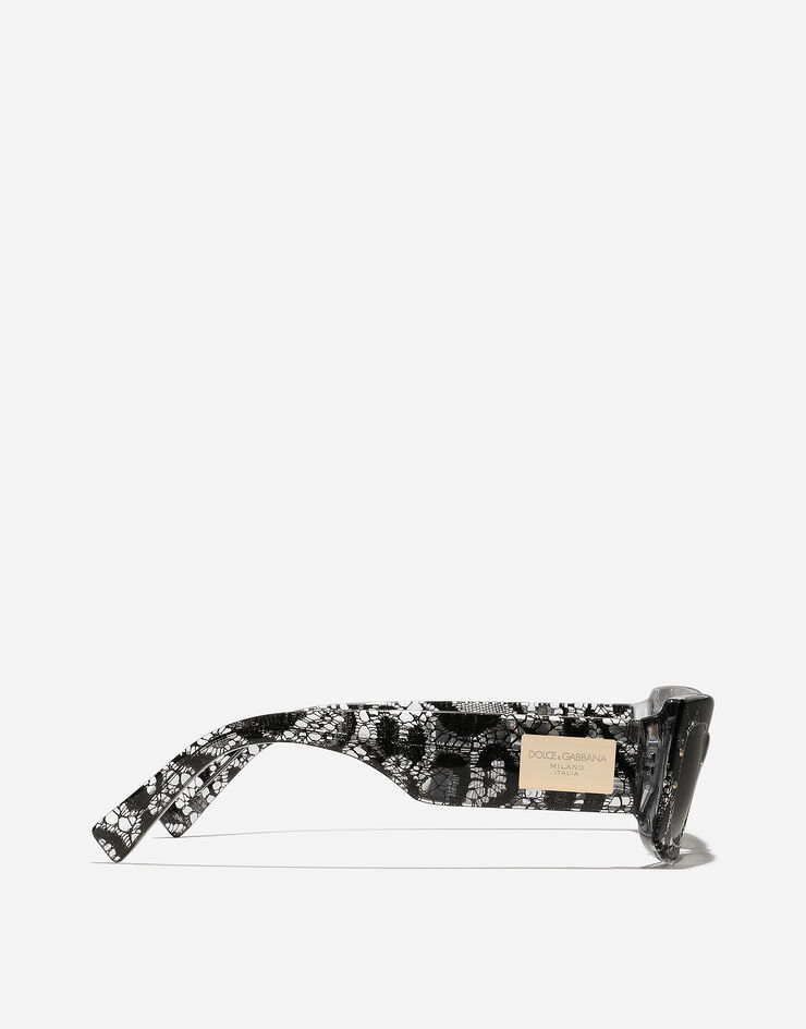 Dolce & Gabbana Gafas de sol DG PLAQUE Encaje Negro VG447AVP871