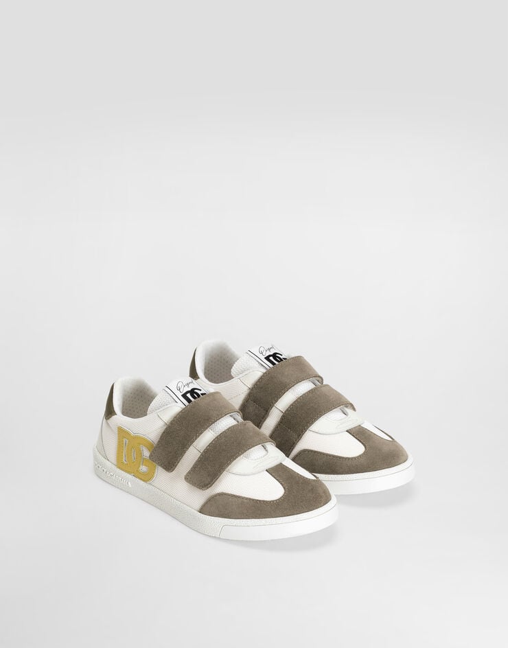 Dolce & Gabbana Suede, nylon and nappa calfskin sneakers Multicolor DA5254A4278