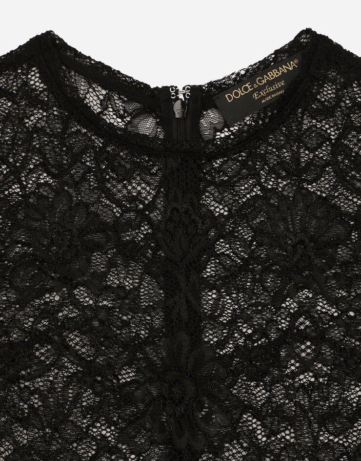 Dolce & Gabbana Lace top Black F758UTFLRFE