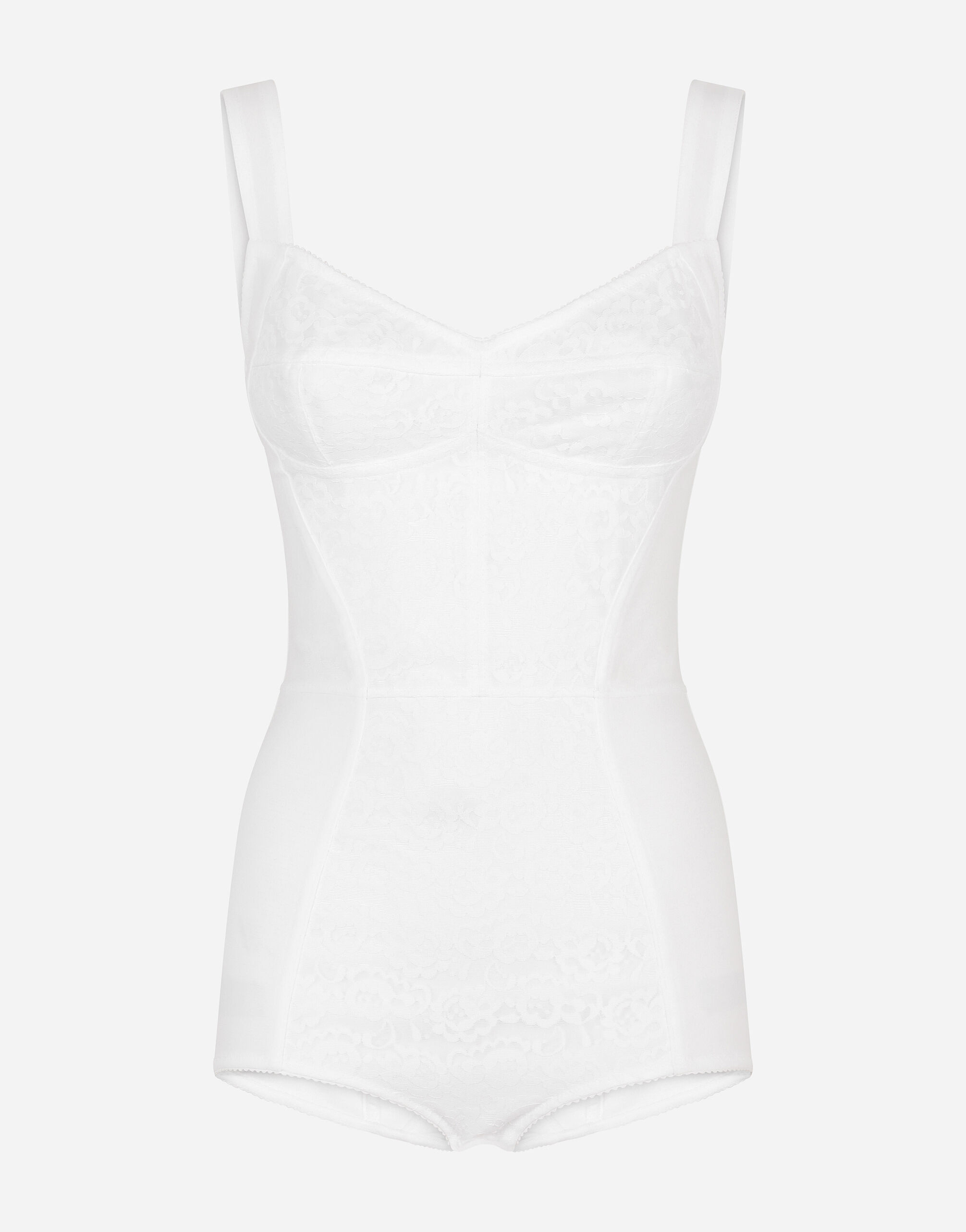 Dolce & Gabbana Corset bodysuit White F7T19TG9798