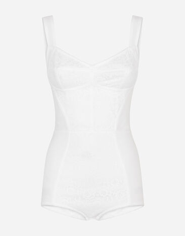 Dolce & Gabbana Corset bodysuit White F7X07TG9798