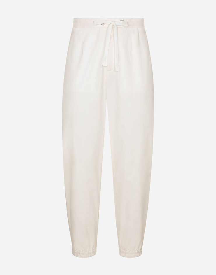 Dolce & Gabbana Stretch cotton jogging pants Beige GV6AHTFUFJR