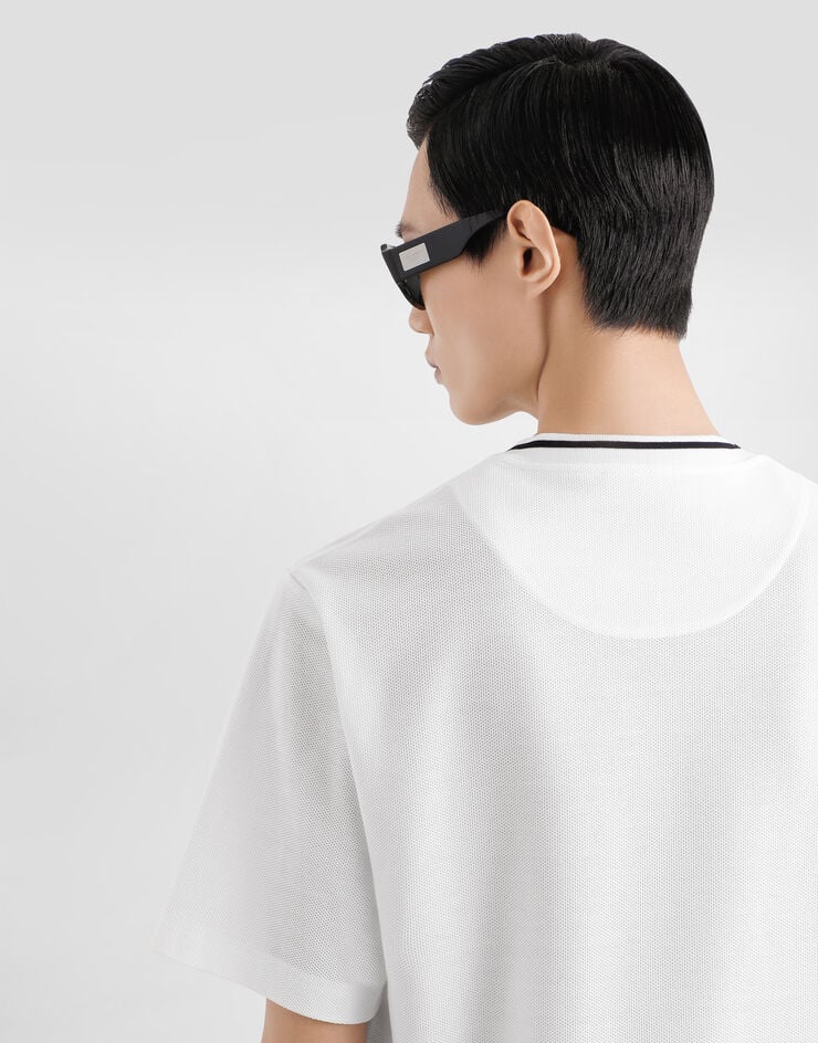 Dolce & Gabbana コットンピケ Tシャツ ホワイト G8ST3ZHU7UT