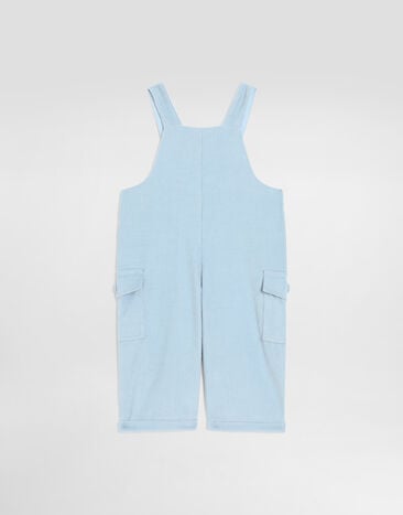 Dolce & Gabbana Velvet overalls with embroidery  L15P40G7P9E