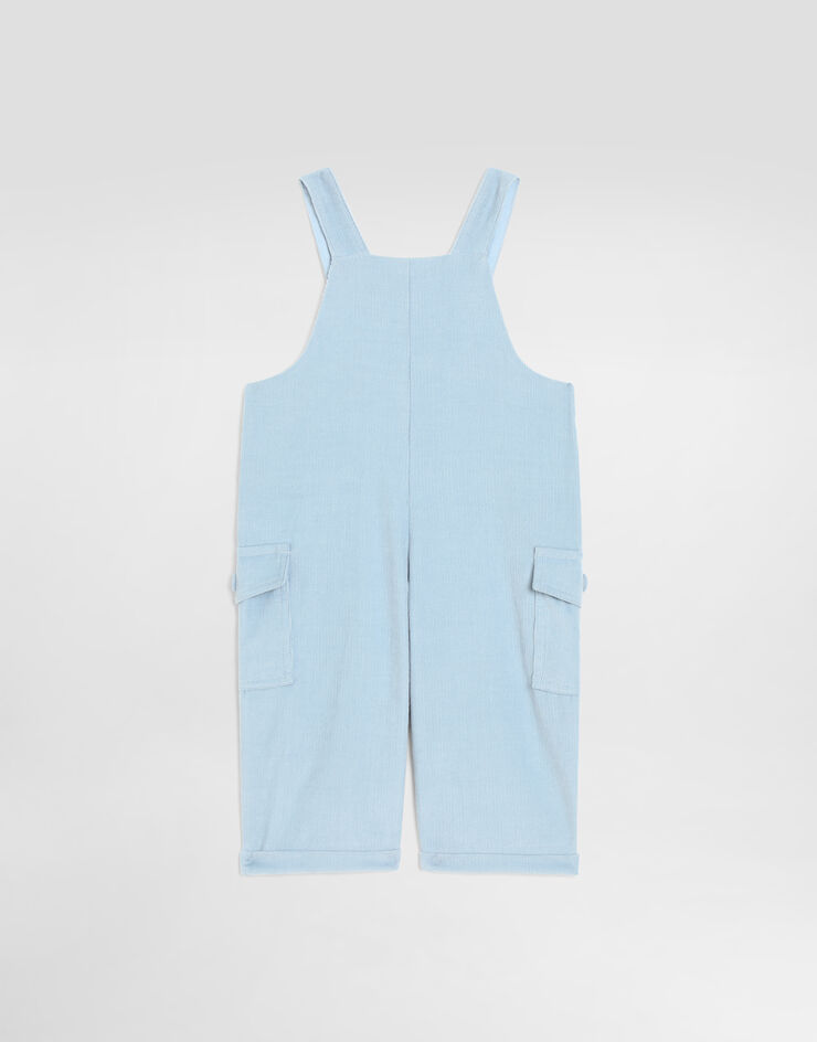 Dolce & Gabbana Velvet overalls with embroidery Dolce & Gabbana Velvet overalls with embroidery L15P40G7P9E
