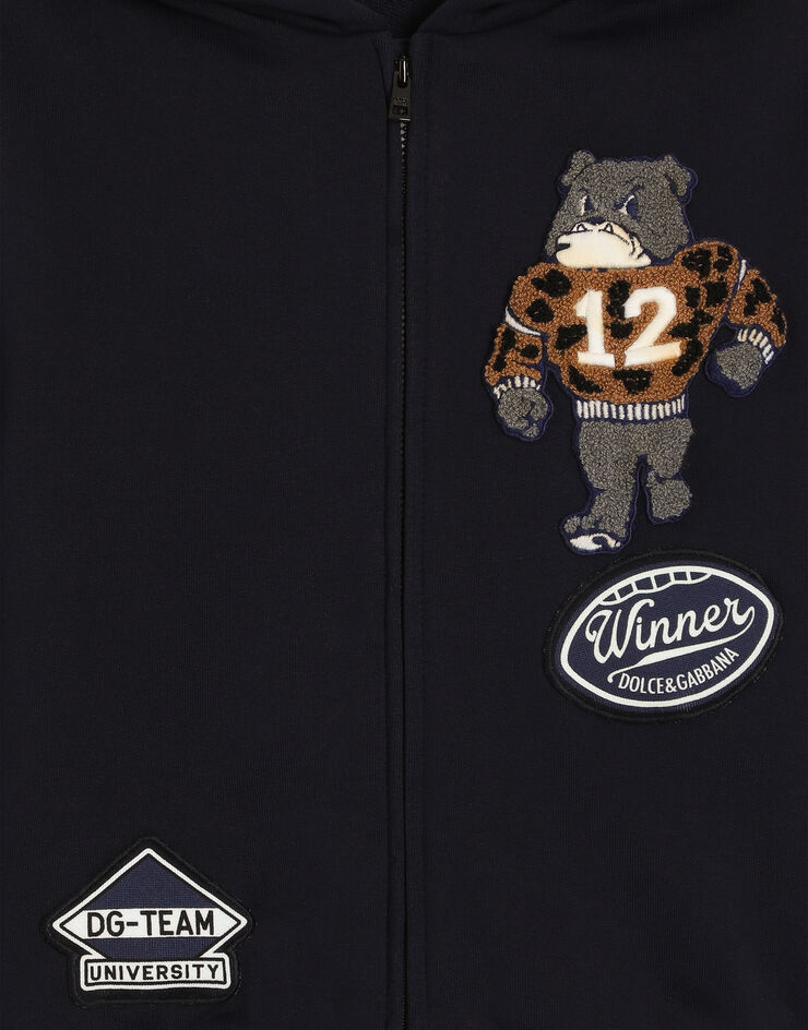 Dolce & Gabbana Sudadera en algodón con parche  L4JWNXG7P8E