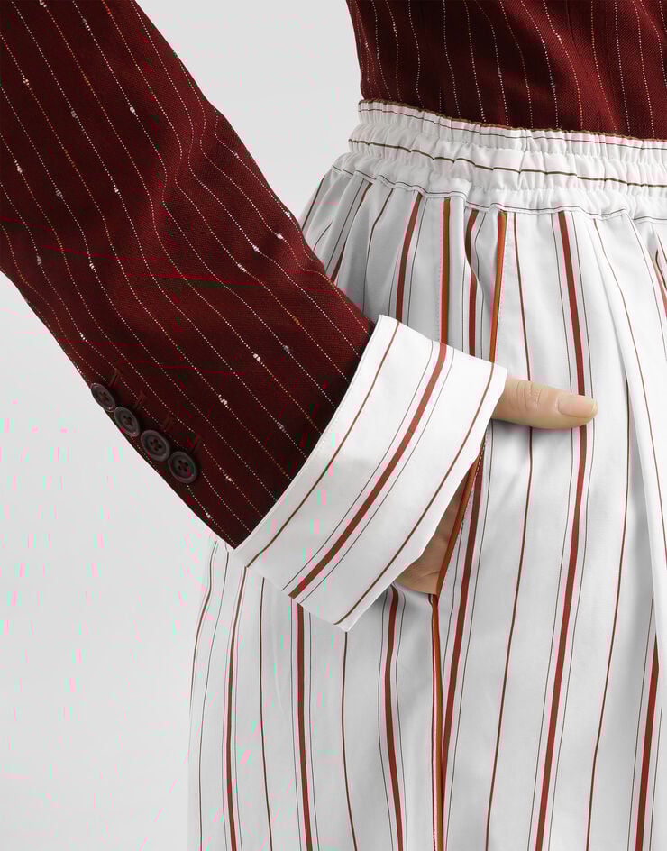 Dolce & Gabbana Double-breasted pinstriped taormina jacket Dolce & Gabbana Double-breasted pinstriped taormina jacket Multicolor F29WPTFBMFW