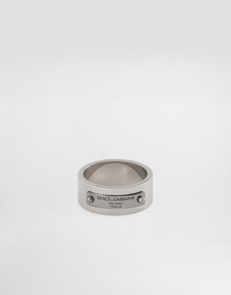 Dolce & Gabbana Anillo con placa Dolce&Gabbana Plateado WRP5T1W1111
