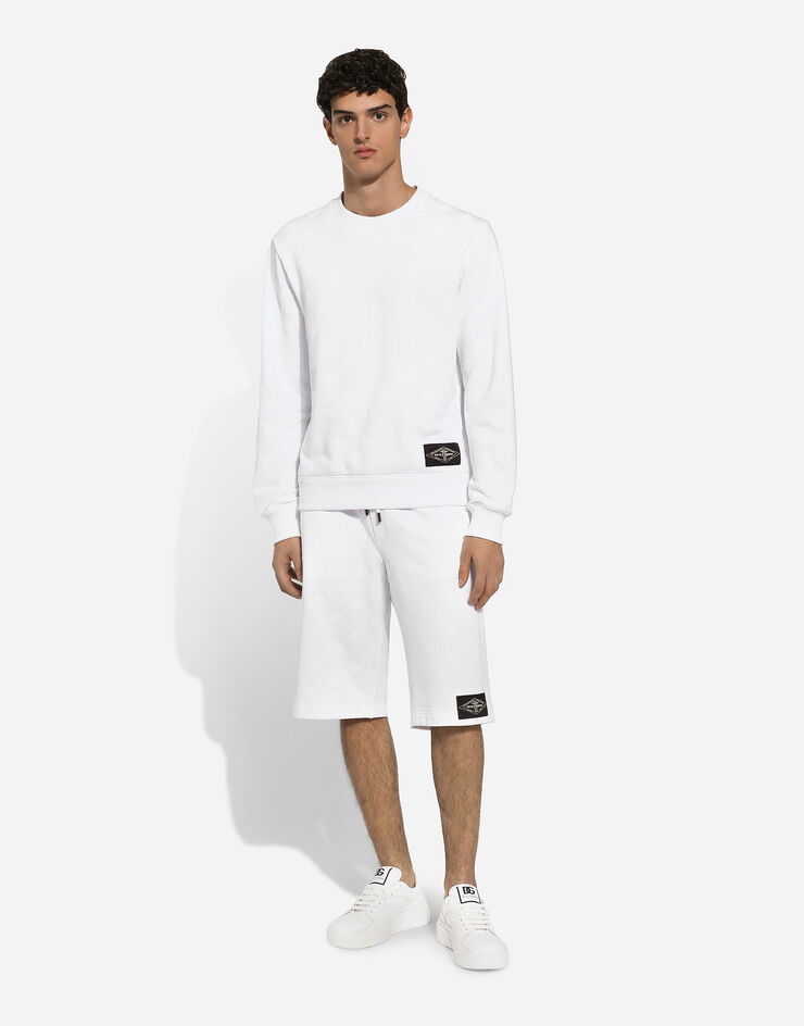 Dolce & Gabbana DGロゴパッチ ジャージー スウェットシャツ ホワイト G9ABJTG7NWD