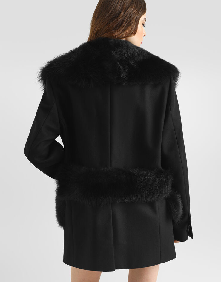 Dolce & Gabbana Wool coat Black F0W4UZHU2B0